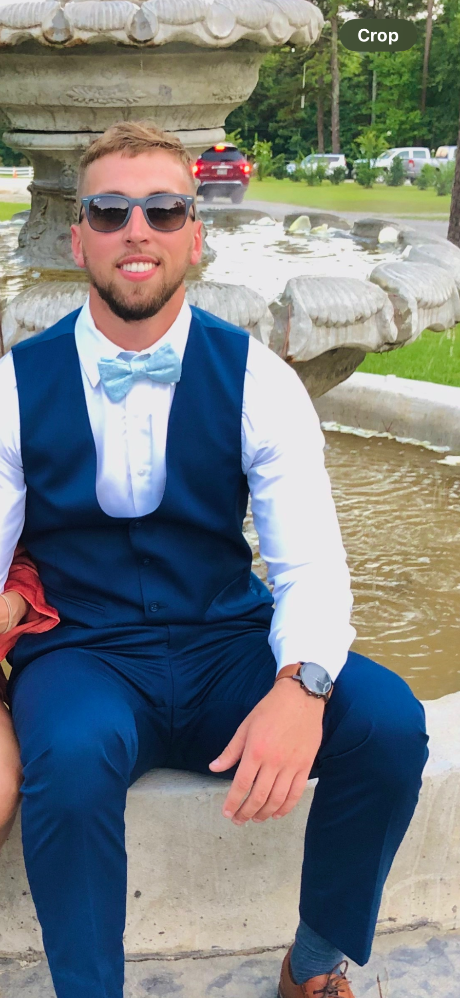 Cody Robinson dressed for a formal event